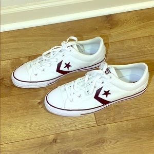 White Converse Star Player Ox